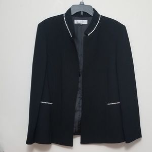 Tahari Blazer with Woven Details